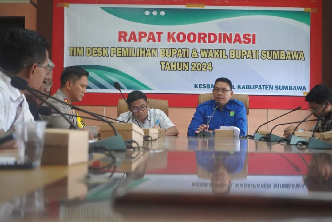 Sekda Pimpin Rakor Tim Desk Pilkada Sumbawa 2024