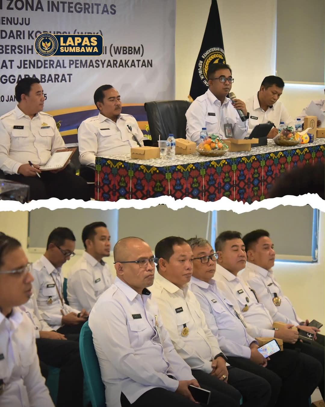 Kalapas Sumbawa Hadiri Penandatanganan Perjanjian Kinerja, Pakta Integritas, dan Pencanangan ZI Menuju WBK/WBBM