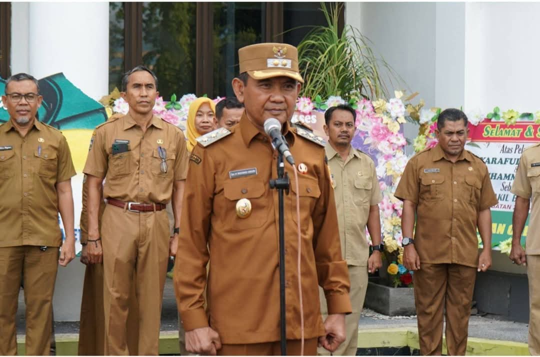 Pimpin Apel Perdana, Wabup H Ansori Tekankan Integritas ASN