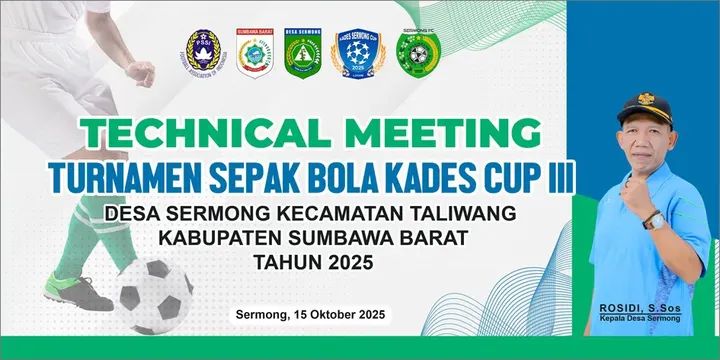 Technical Meetting Turnamen Kades Cup III Desa Sermong