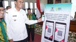 Gerakan Zakat Desa, Bupati Sumbawa Gunakan QRIS Setor Infak dan Sedekah