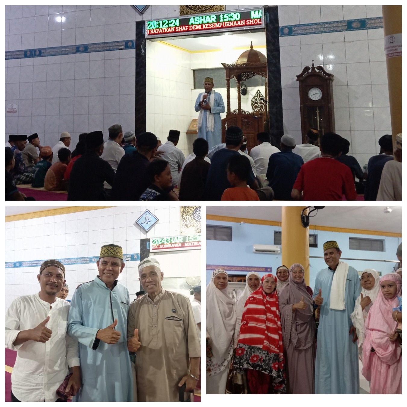 Sholat Tarawih di Masjid Al Hakim, Ini Pesan Bupati Sumbawa
