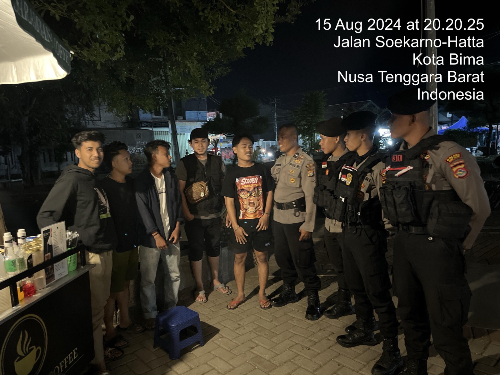 Personil Polres Bima Kota Intensif Laksanakan Patroli Cipta Kondisi Jelang Pilkada Serentak 2024