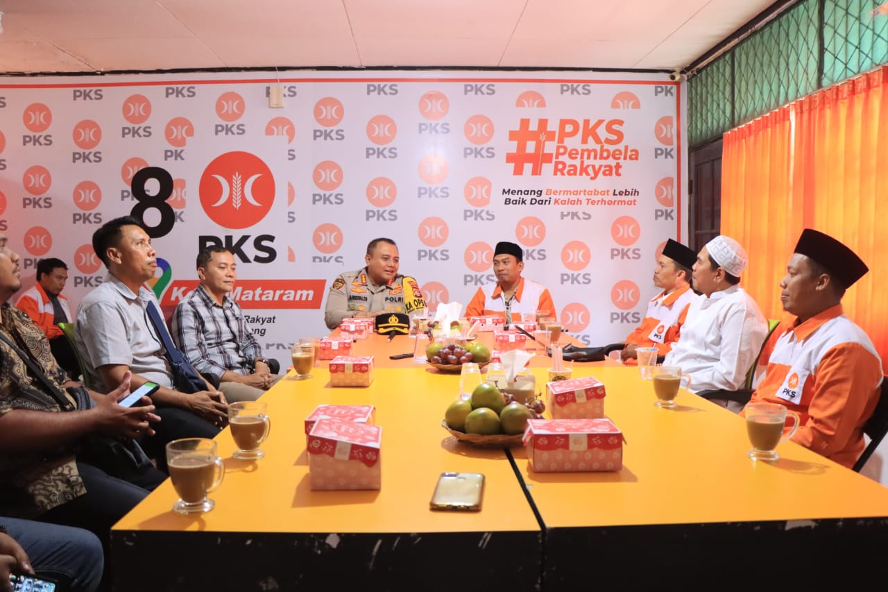 Kapolresta Mataram Kunjungi DPD Partai PKS Bersinergi Guna Pilkada Aman Dan Damai