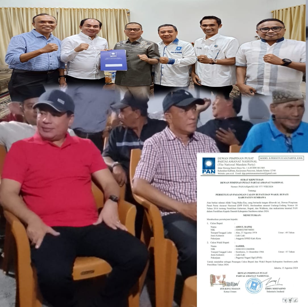 Raih BPPKWK PAN, Pasangan Rafiq-Sahril Disambut Ratusan Pendukung