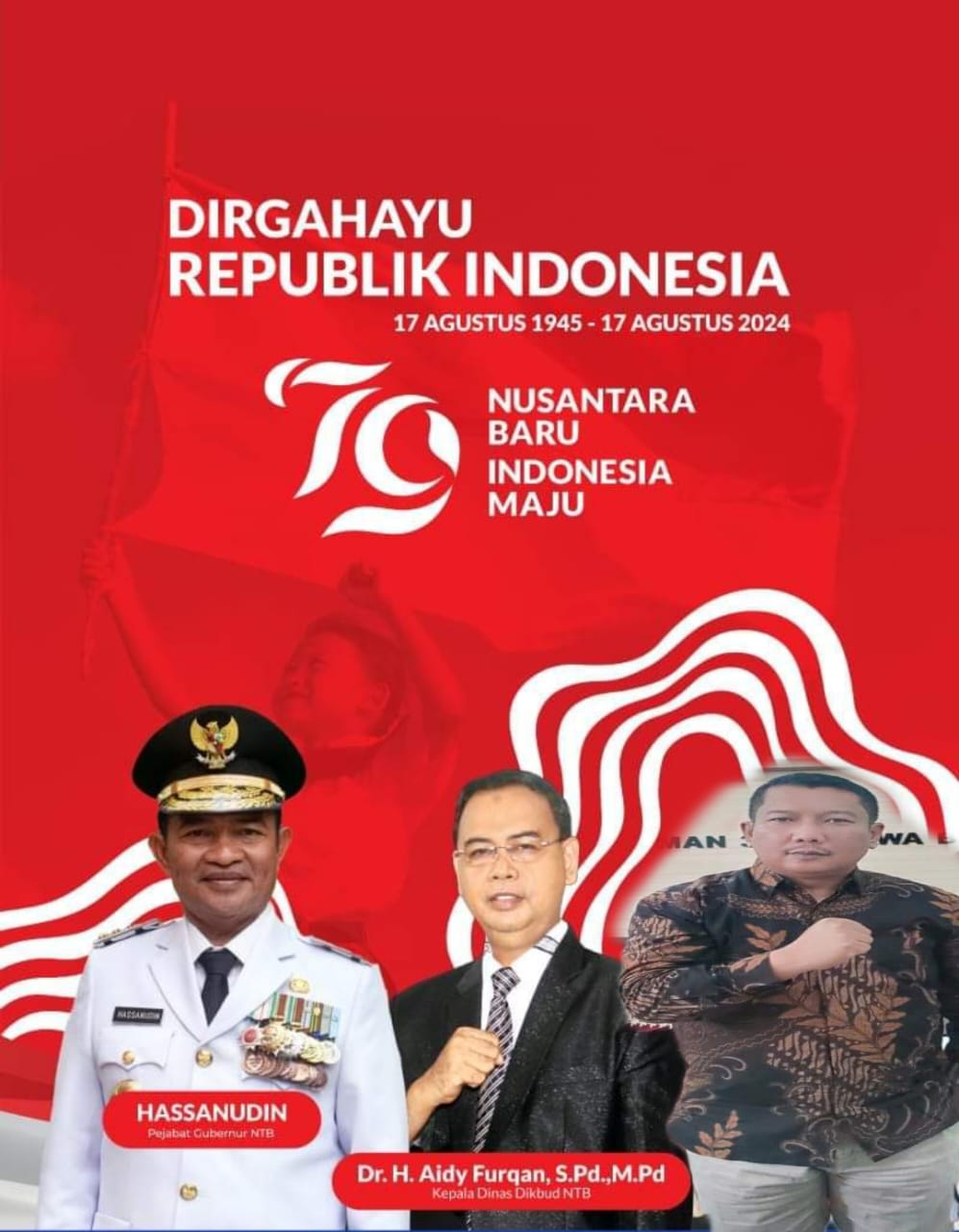 Keluarga Besar SMAN 3 SUMBAWA Mengucapkan Dirgahayu Republik Indonesia ke 79