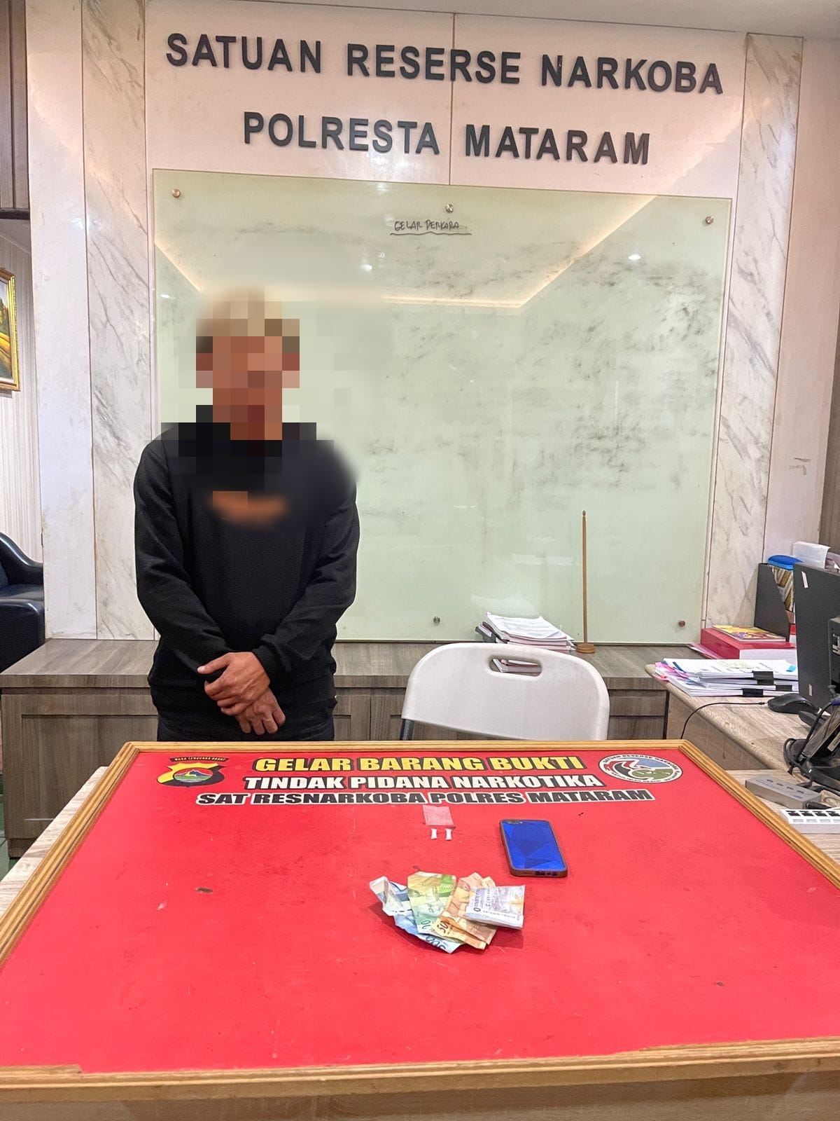 Ungkap Tindak Pidana Narkoba, Sat Narkoba Polresta Mataram Amankan Seorang Pria Terduga Pelaku