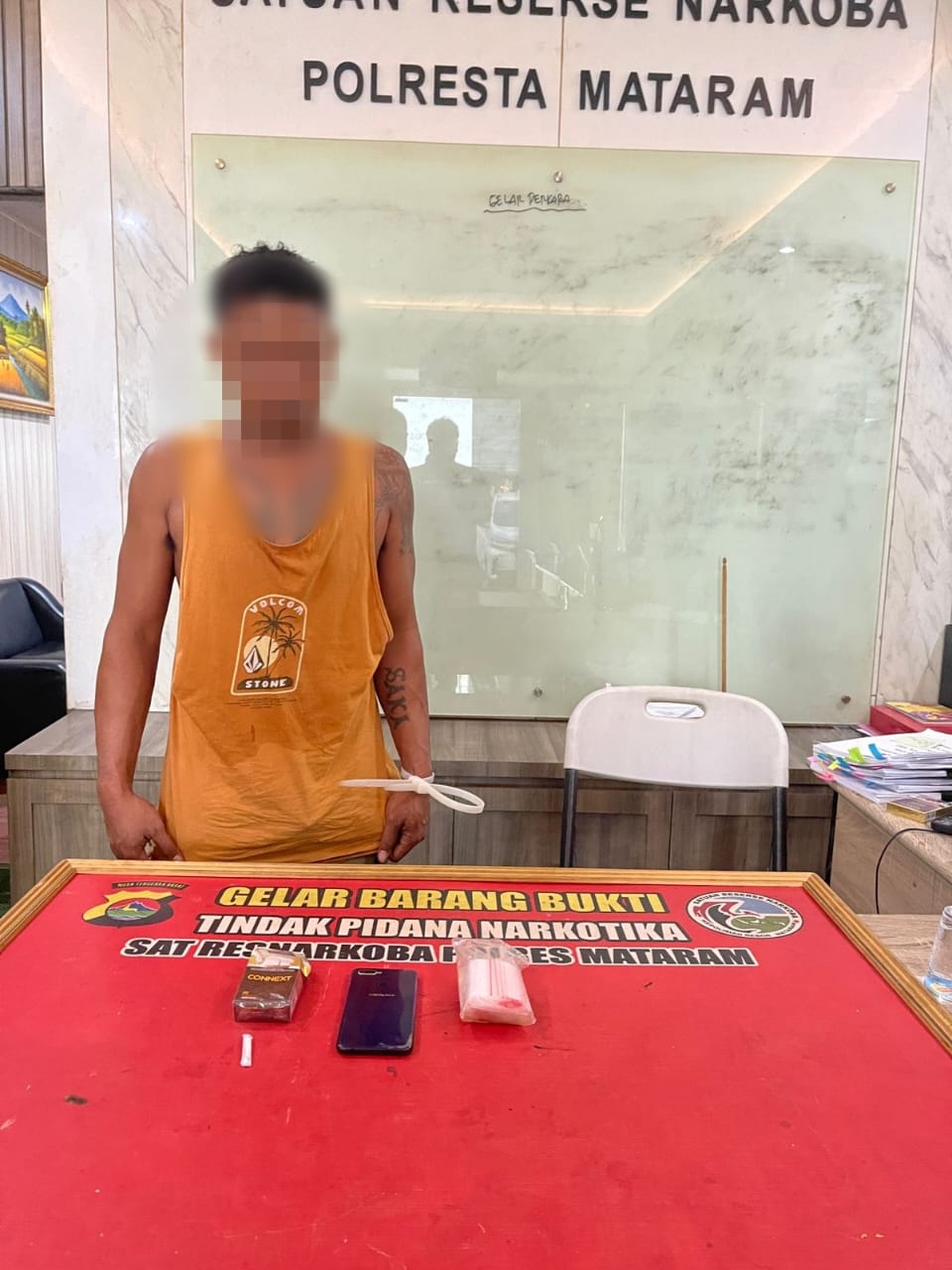 Diduga Perantara Dalam Tindak Pidana Narkotika, Seorang Pria Diamankan