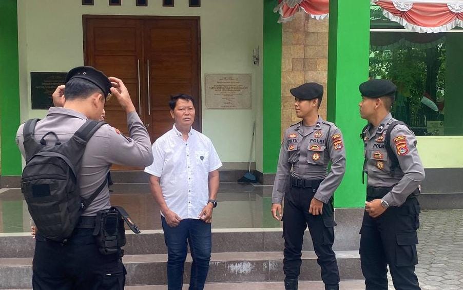 Subsatgas Pam Obyek Ops Mantap Praja Rinjani Polresta Mataram Lakukan Patroli ke Kantor Partai Politik