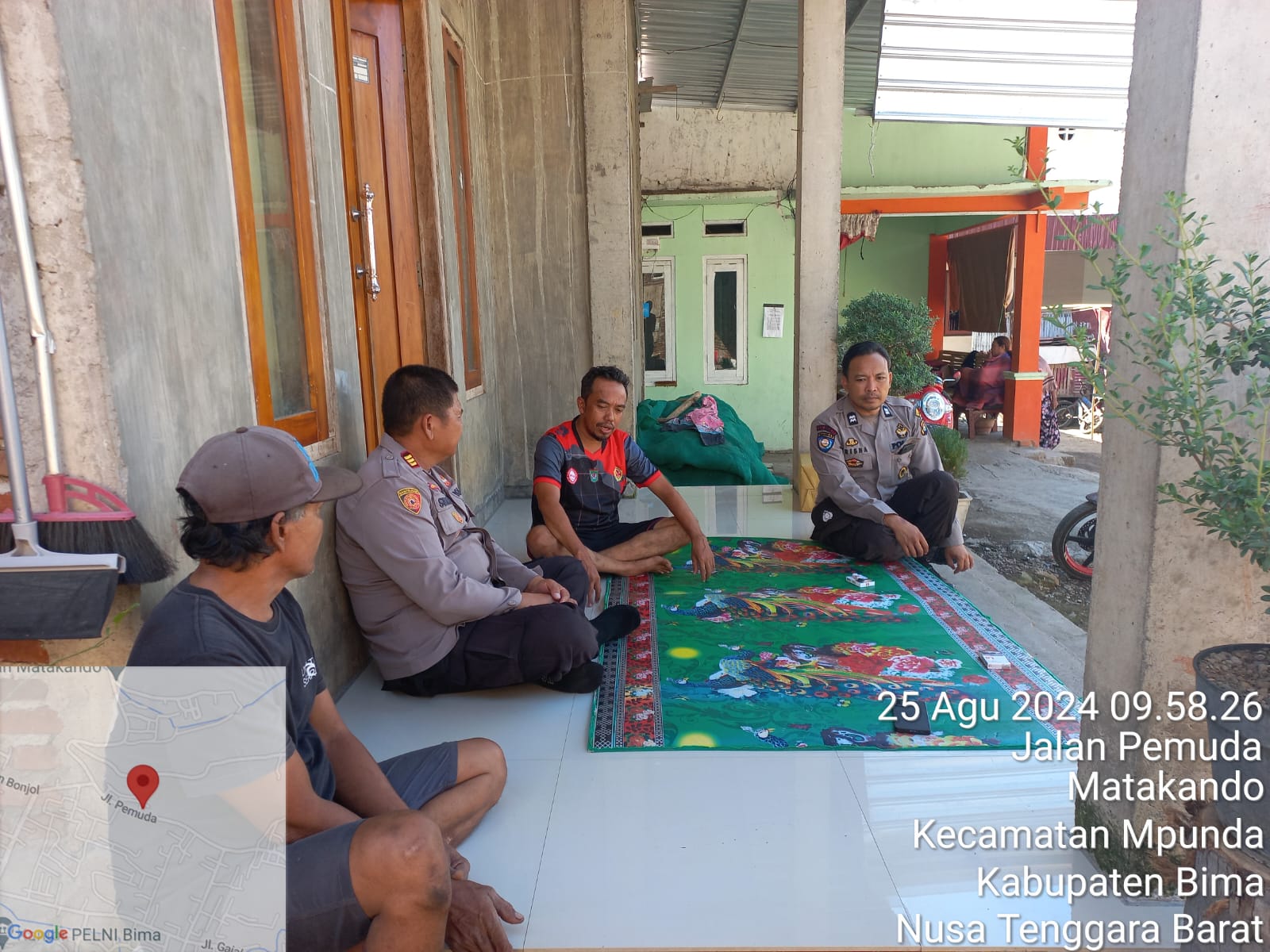 Sat Binmas Polres Bima Kota Laksanakan Cooling System Pilkada 2024, Himbauan Pilkada Damai dengan Tokoh Masyarakat