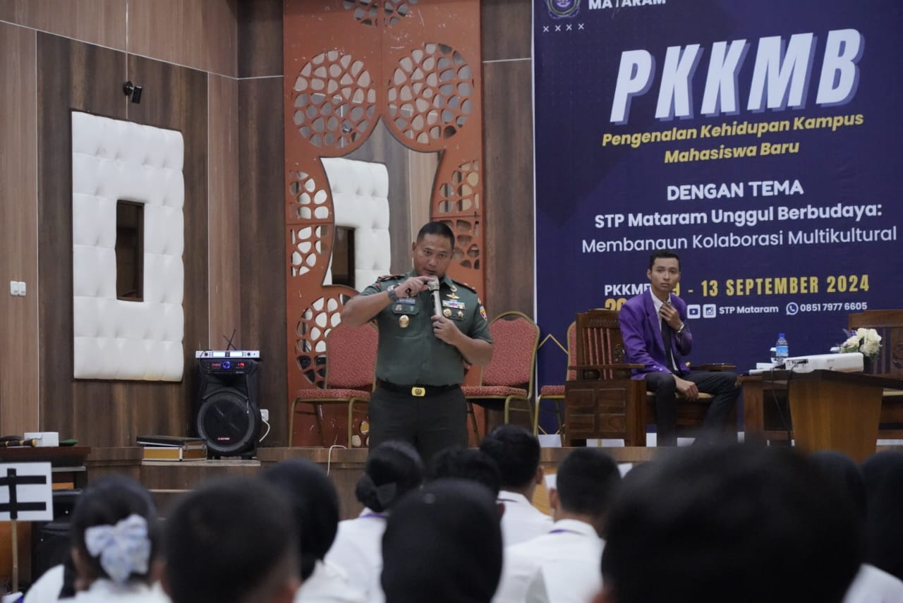 Danrem 162/WB Berikan Materi Wawasan Kebangsaan kepada Mahasiswa STP Mataram
