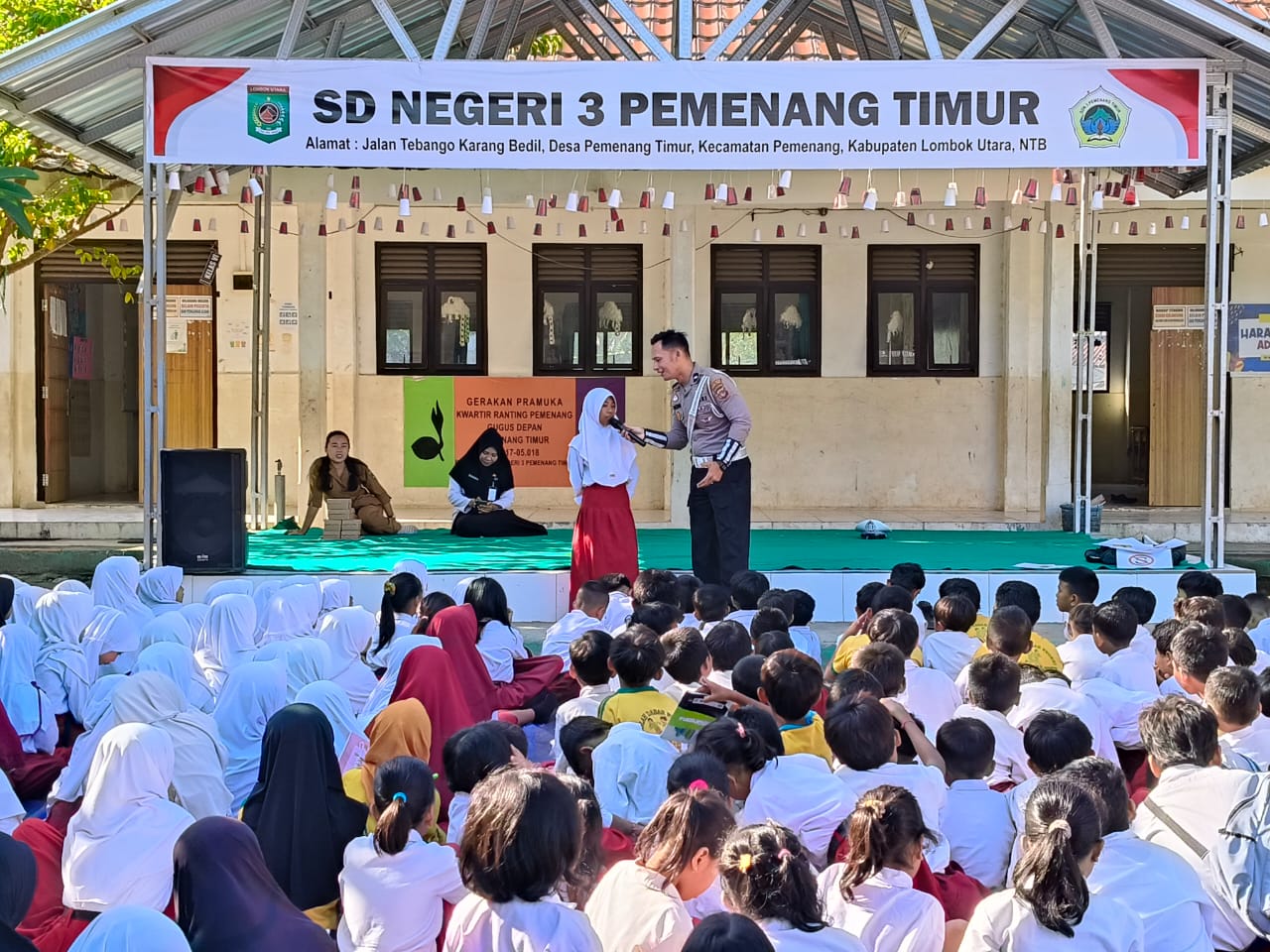 Lewat Sosialisasi Polsanak Sat Lantas Tanamkan Disiplin Berlalulintas