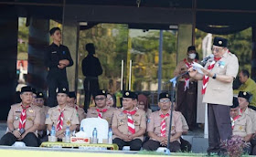 Apel Siaga Komunitas Pramuka, Ini Pesan Bupati Sumbawa