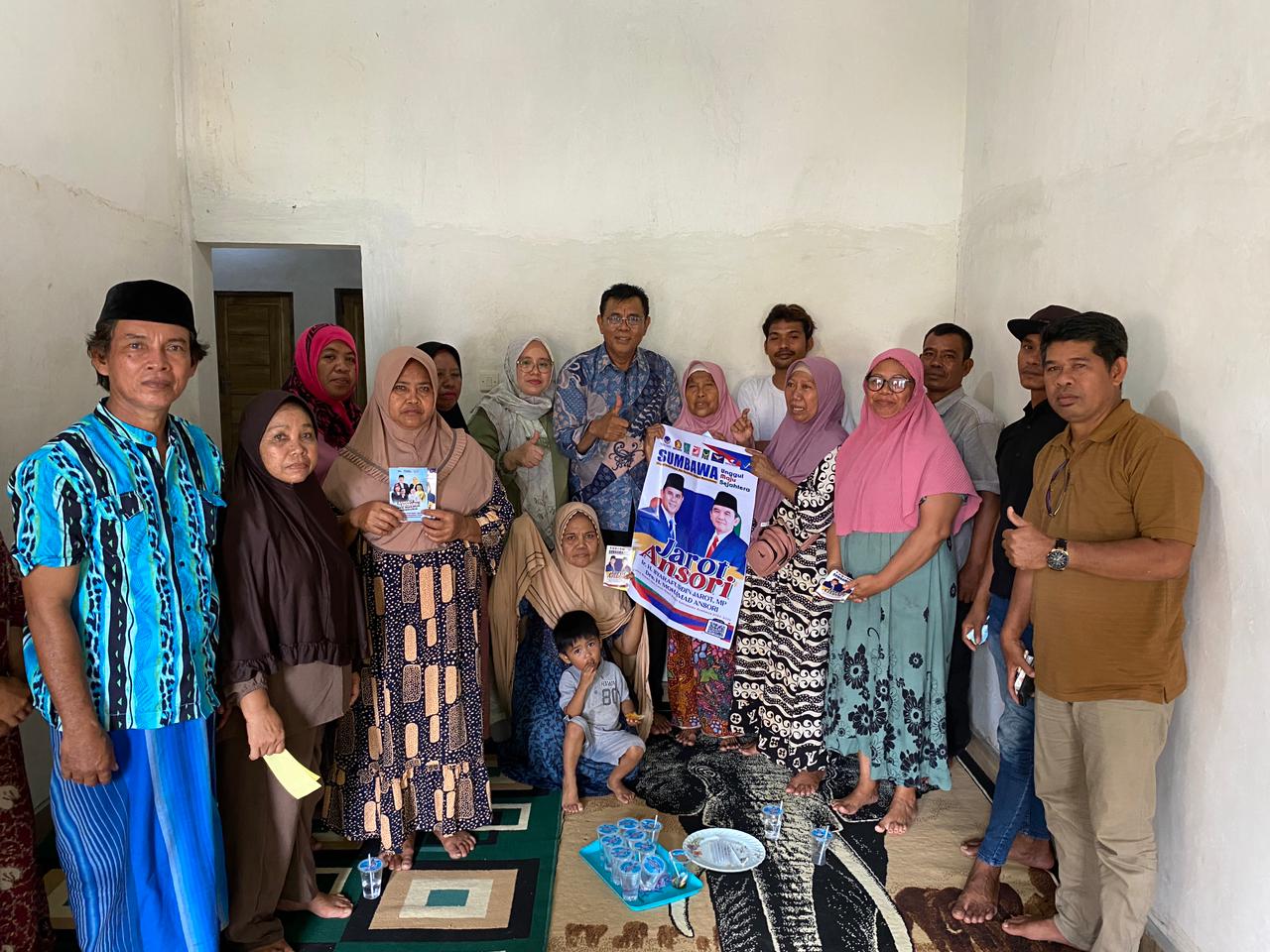 Sapa Masyarakat Utan, Jarot Dido’akan Terpilih Jadi Bupati Sumbawa Periode 2024-2029