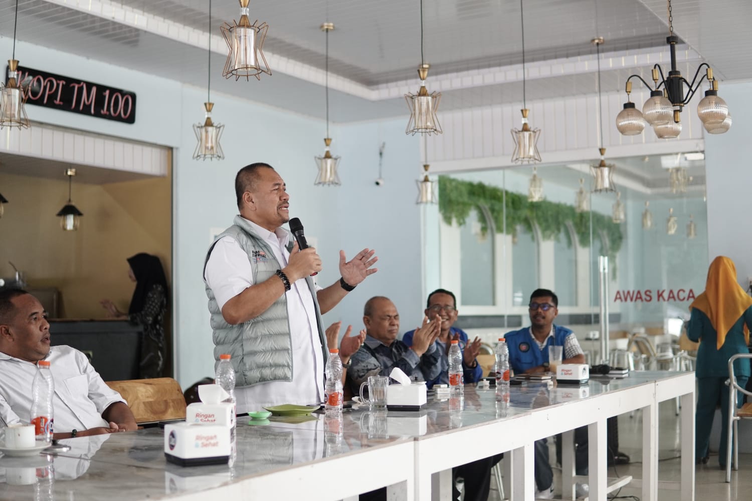 Pasangan Calon Bupati Baharuddin – Syafrizal Lakukan Pertemuan Dengan Serikat Buruh