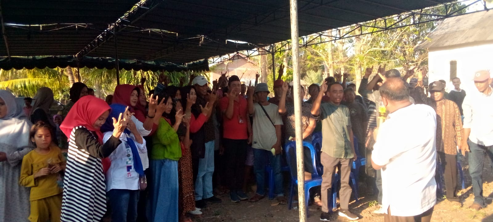 Kunjungi SP1 & 2 di Plampang, Warga Kompak Menangkan Rafiq-Sahril