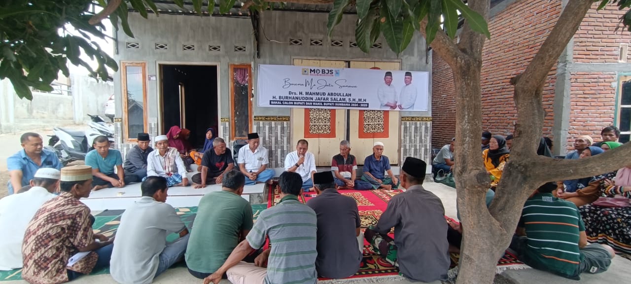 Sapa Masyarakat Pangenyar, Cawabup BJS Disambut 4 Unsur Tokoh