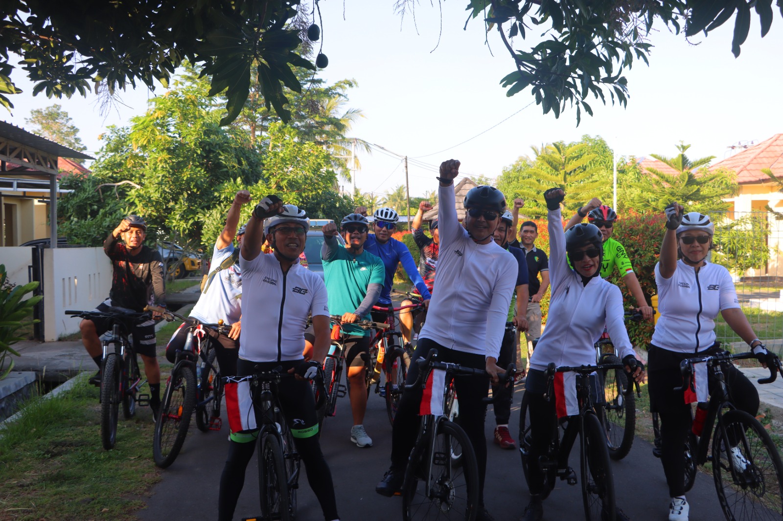 Gowes Mempolong Merenten VI: Upaya Kapolres Lombok Utara Jaga Semangat Personil di Tengah Operasi Besar