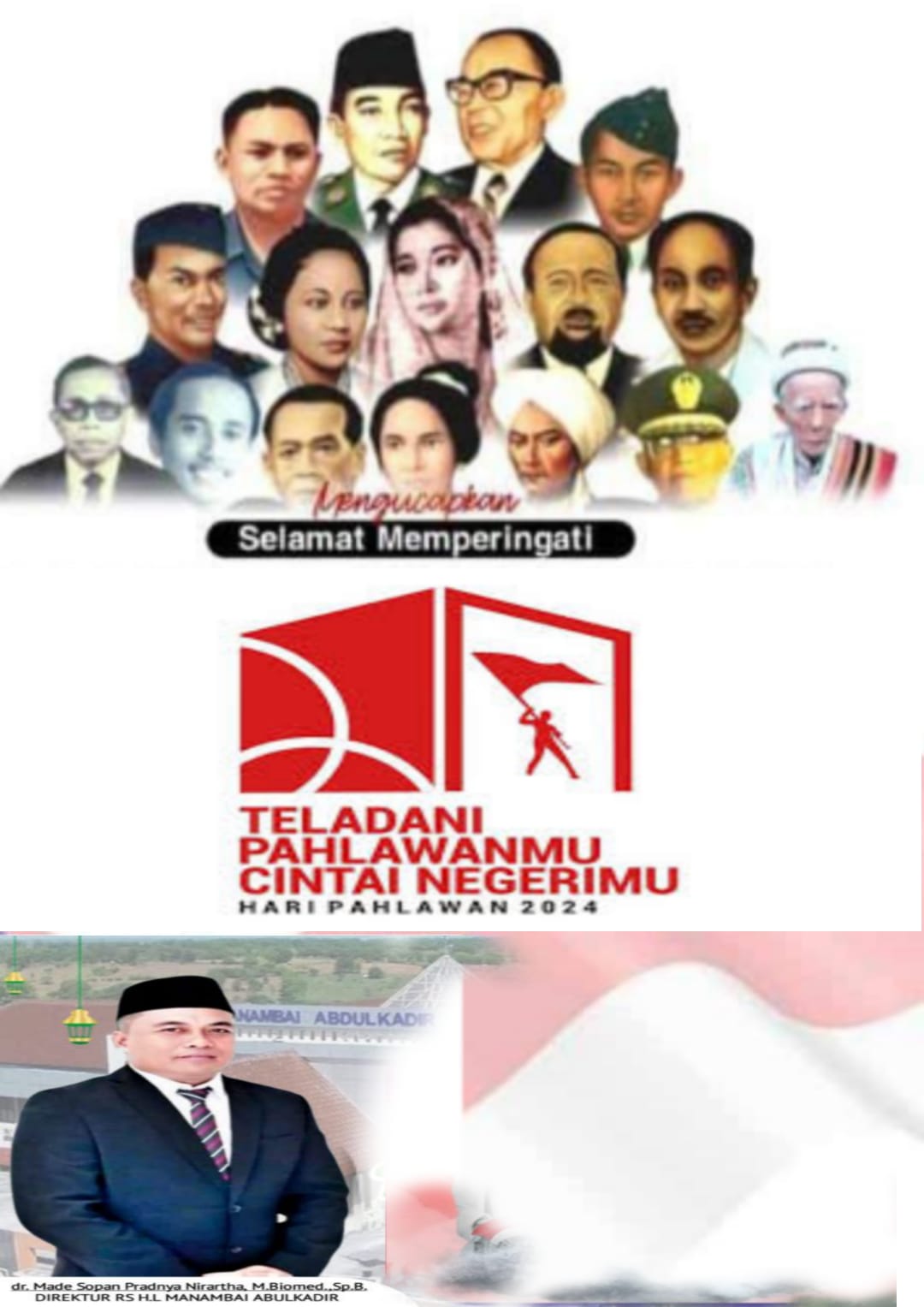 Keluarga Besar RSMA Mengucapkan Selamat Memperingati Hari Pahlawan 10 November 2024
