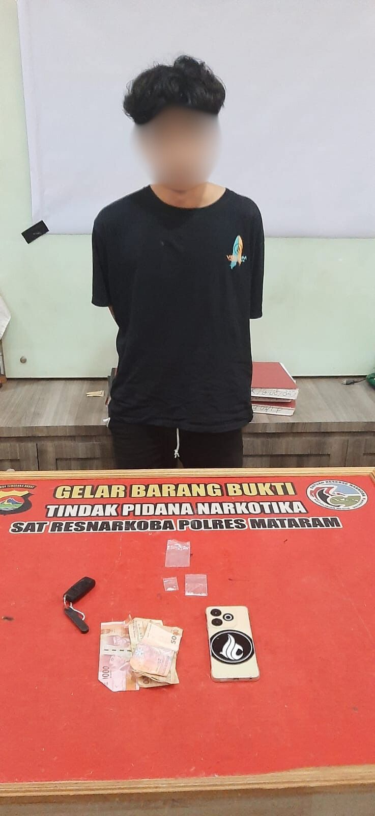 Kembali Sat Narkoba Polresta Mataram Ungkap Kasus Narkoba, Terduga Asal Lombok Barat Diamankan