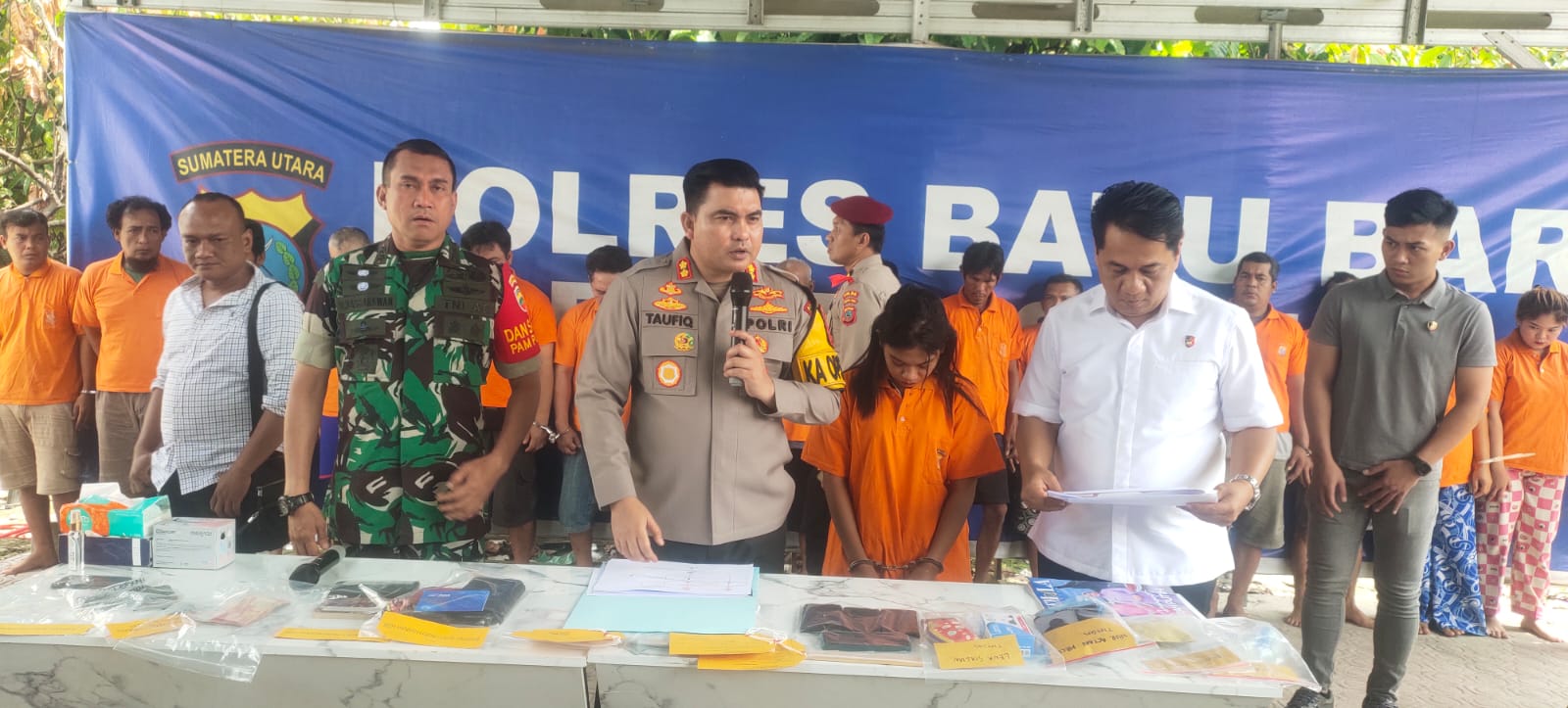 AKBP Taufik Hidayat Thayeb, ‘Satnarkoba Polres Batubara Tangkap Sekeluarga Pengedar Narkoba