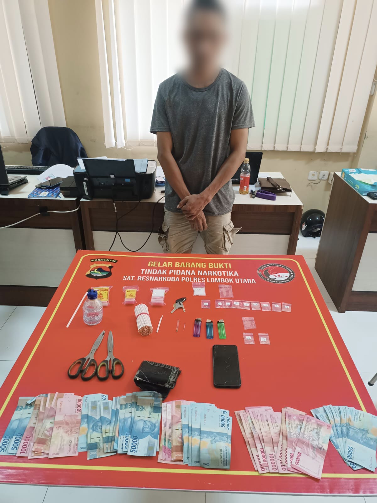 Sat Narkoba Polres Lombok Utara Tangkap Pengedar Sabu