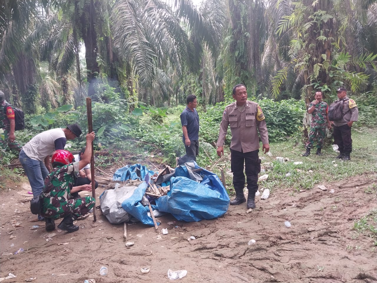 Polsek Padang Tualang, Polres Langkat Bersama Forkopimcam Lakukan GSN