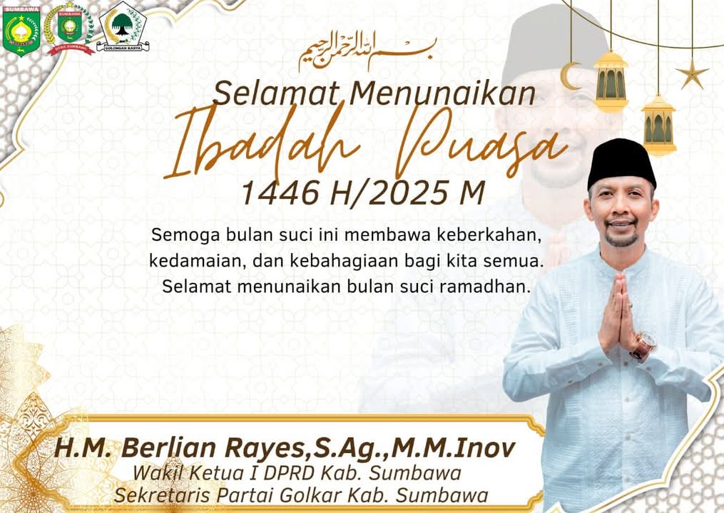 H.M Berlian Rayes Mengucapkan Marhaban ya Ramadhan 1446 H/ 2025 M 