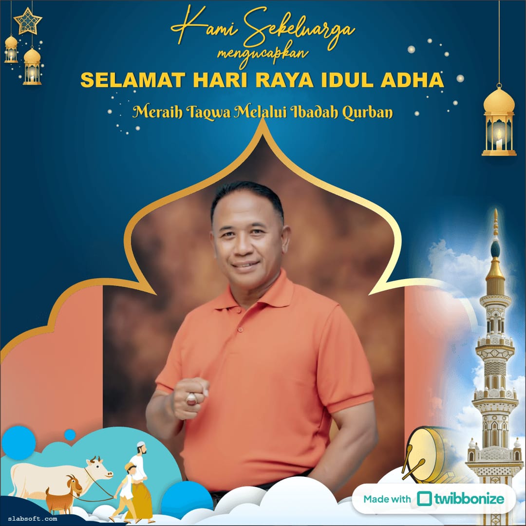 Keluarga Besar KCD DIKBUD Sumbawa Provinsi NTB Mengucapkan Selamat Hari Raya Idul Adha 1446 H
