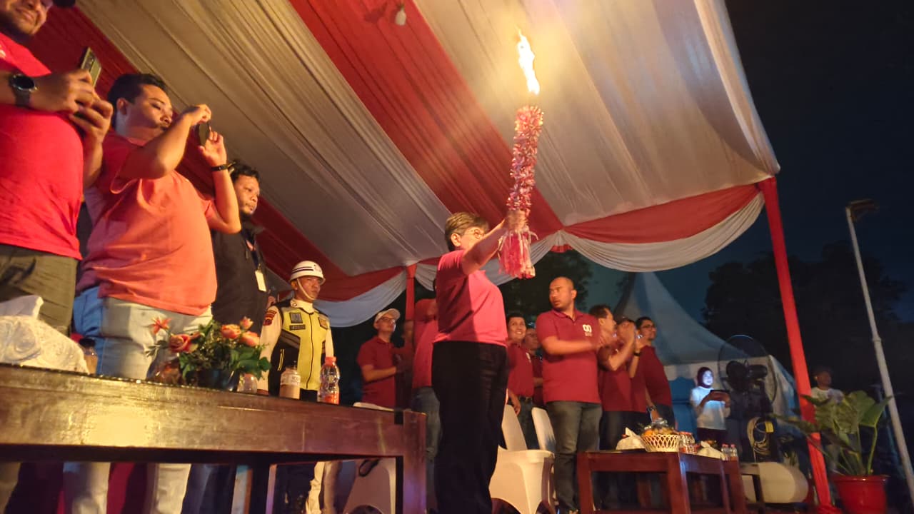 Sambut HUT RI Ke 80, PT Inalum Gelar Kegiatan Pawai Obor