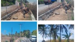 Diduga Nyalahi Aturan, Masyarakat Kecamatan Bangunan Caplok Badan Jalan