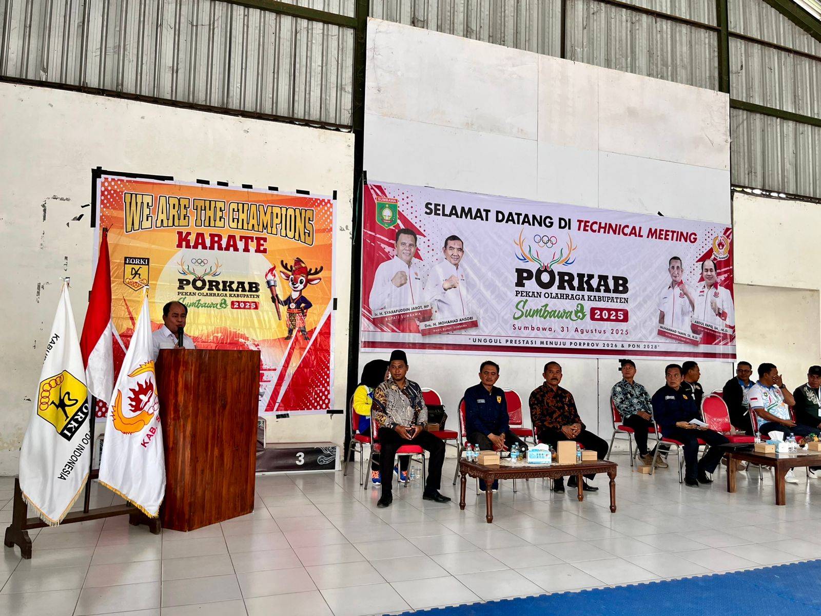 Porkab Karate Dimulai, Rafiq: Ajak Atlet Berjuang Penuh Raih Prestasi