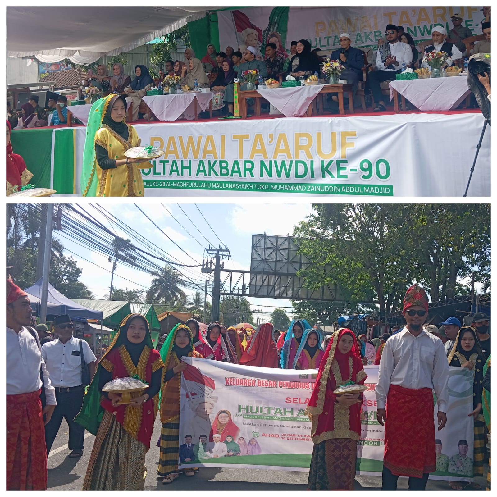 Puluhan Ribu Jamaah Berbagai Daerah Ikuti Pawai Hultah NWDI ke 90