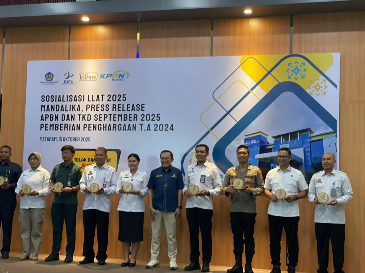 Polres Lombok Utara Raih Penghargaan Pagu Anggaran Besar Terbaik ke-3 dari KPPN Mataram