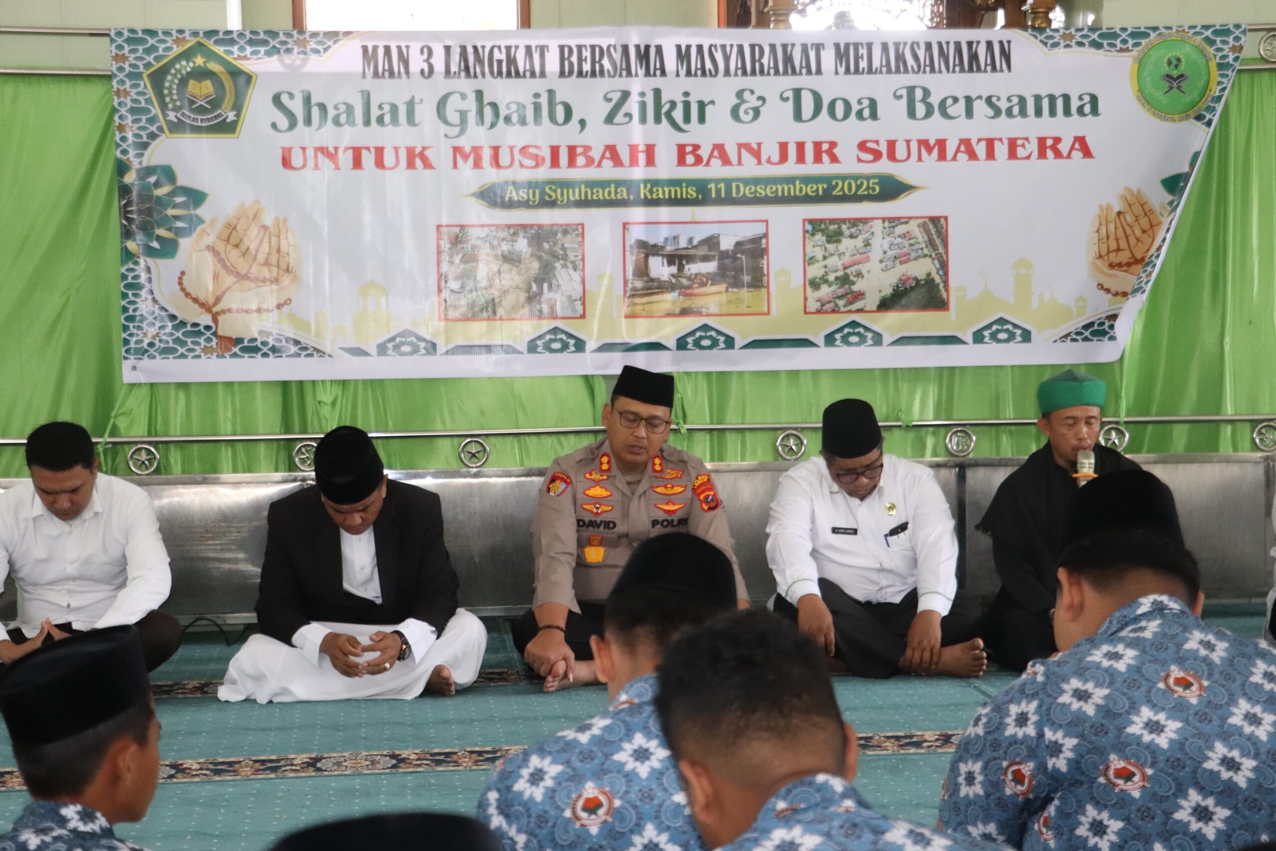 MAN 3 Langkat Gelar Shalat Ghaib, Zikir, dan Doa Bersama untuk Korban Banjir Sumatera