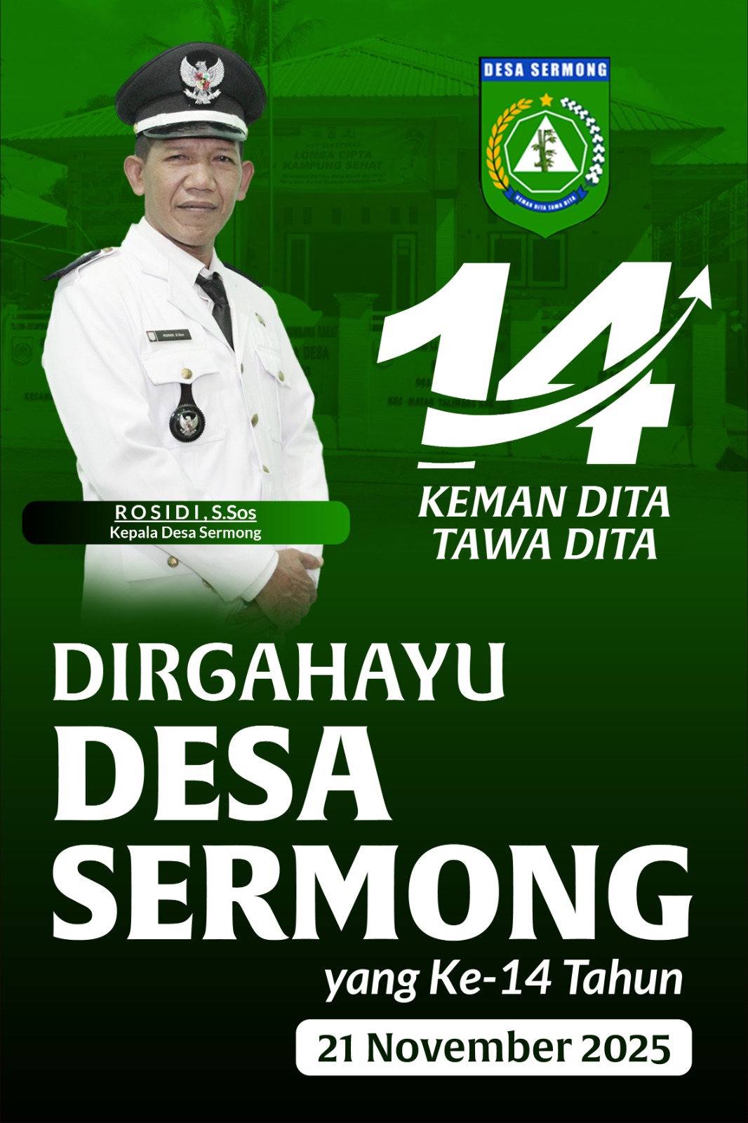 Dirgahayu Desa Sermong Ke-14 Tahun