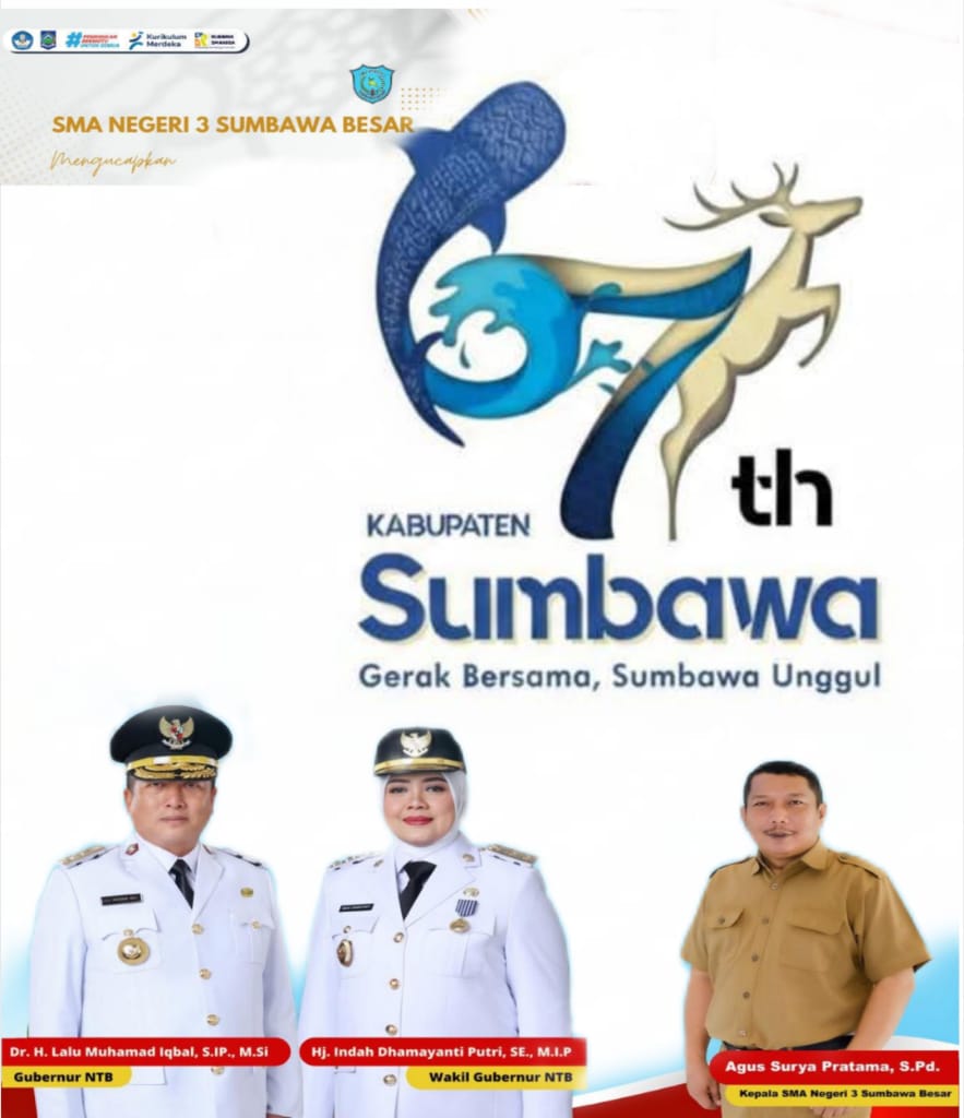 Keluarga Besar SMAN 3 Sumbawa Besar Mengucapkan Dirgahayu Kabupaten Sumbawa ke 67
