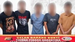 Polisi Amankan Sindikat Pelaku Kejahatan Narkotika Betikut BB 7,75gr