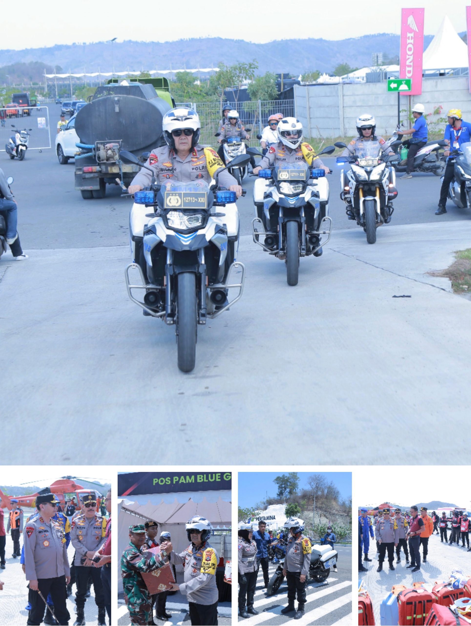 Pastikan Kesiapan Pengamanan, Kapolda NTB Sambangi Pospam MotoGP Mandalika 2024