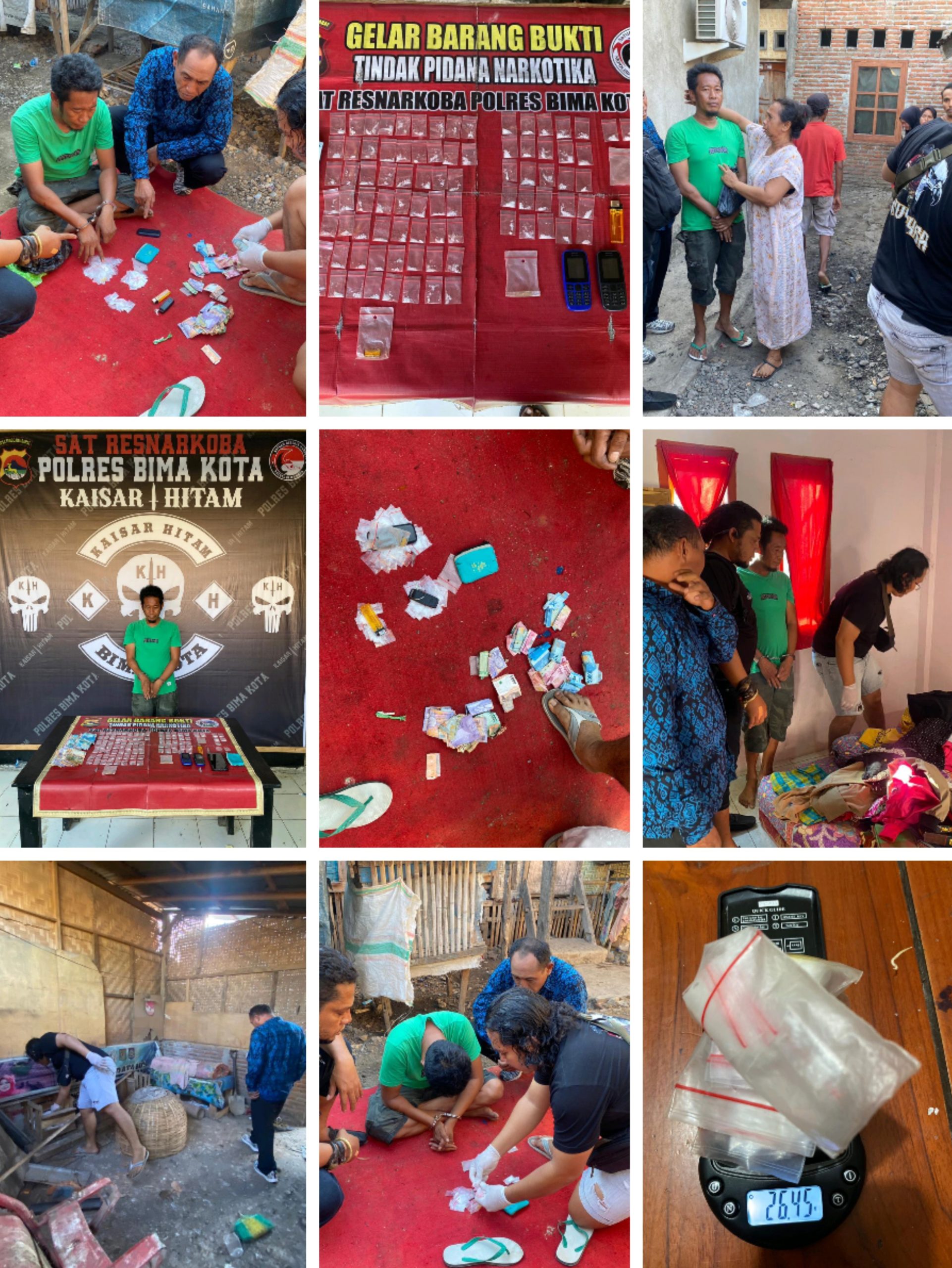 Penggerebekan Dramatis! Sat Resnarkoba Polres Bima Kota Bongkar Peredaran 26,45 Gram Shabu di Kelurahan Melayu