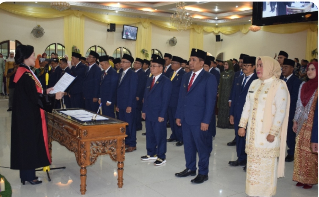 Dari 50 Anggota DPRD Langkat Masa Jabatan 2024–2029 Yang Dilantik, 27 Diisi Orang Baru