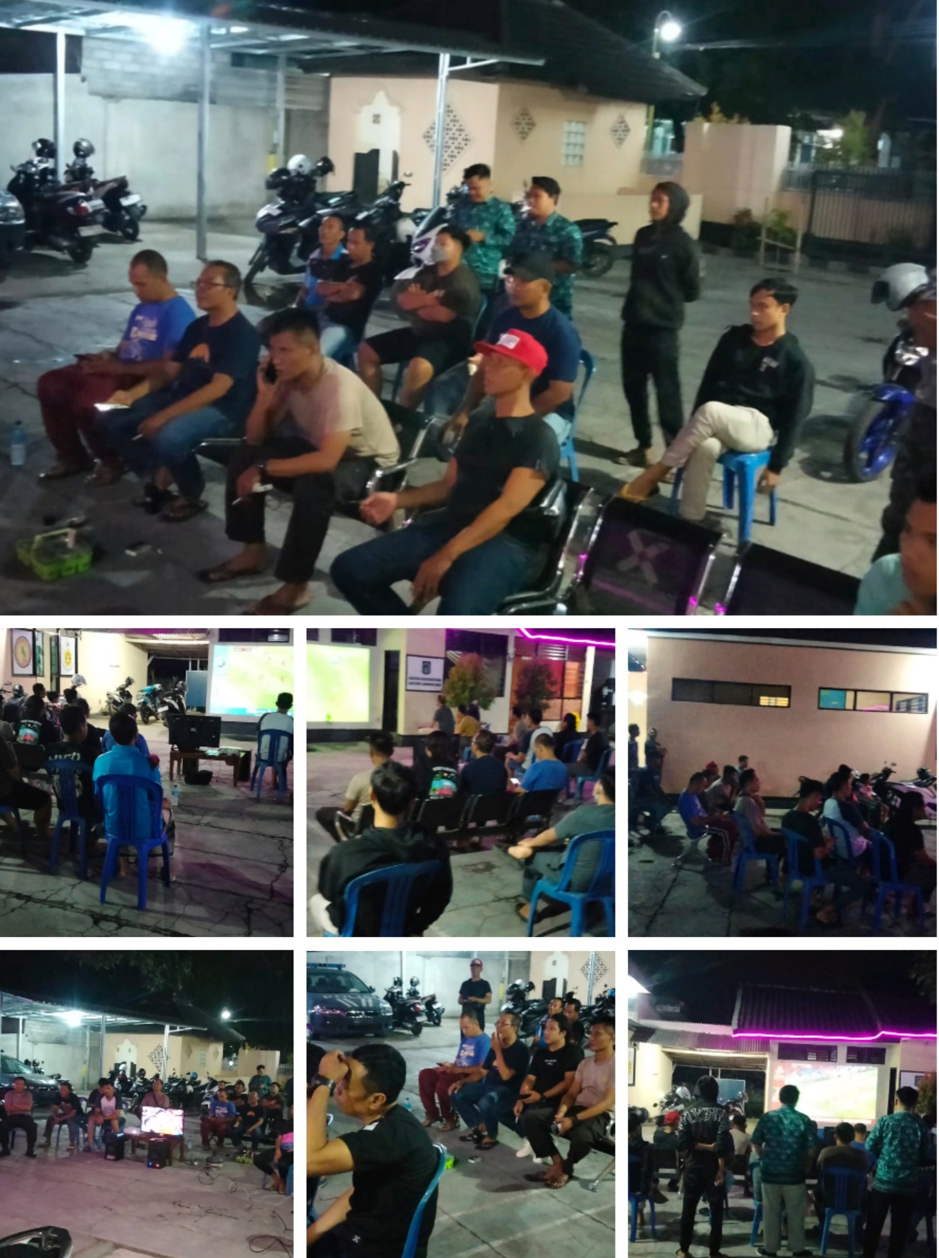 Polsek labuan haji Ajak masyarakat Nobar Indonesia Vs China Gambir Himbau Antisipasi Gangguan Kamtibmas Dan pilkada Damai