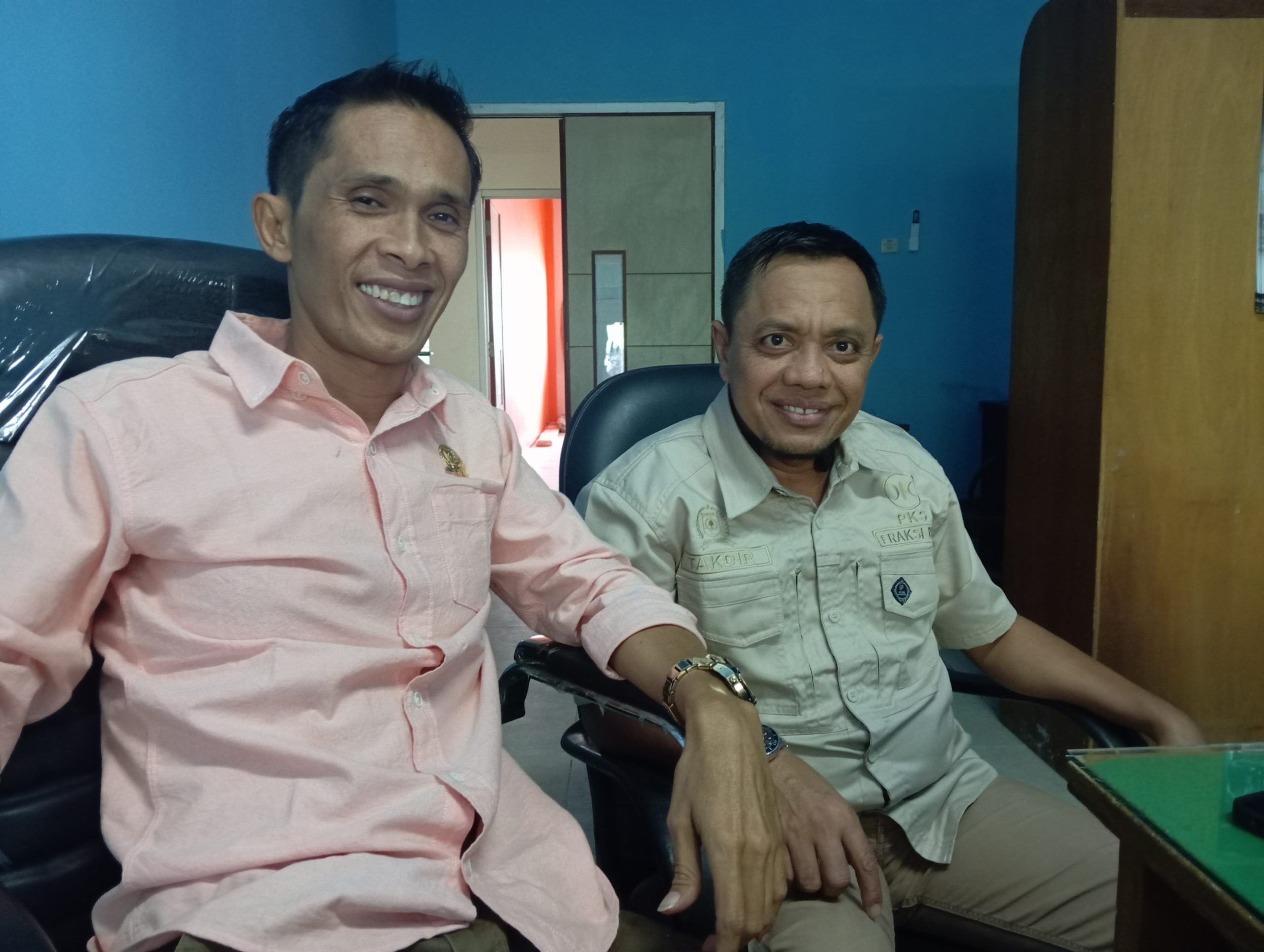 Ketua Komisi IV DPRD Sumbawa M Takdir dan Syamsul Hidayat 