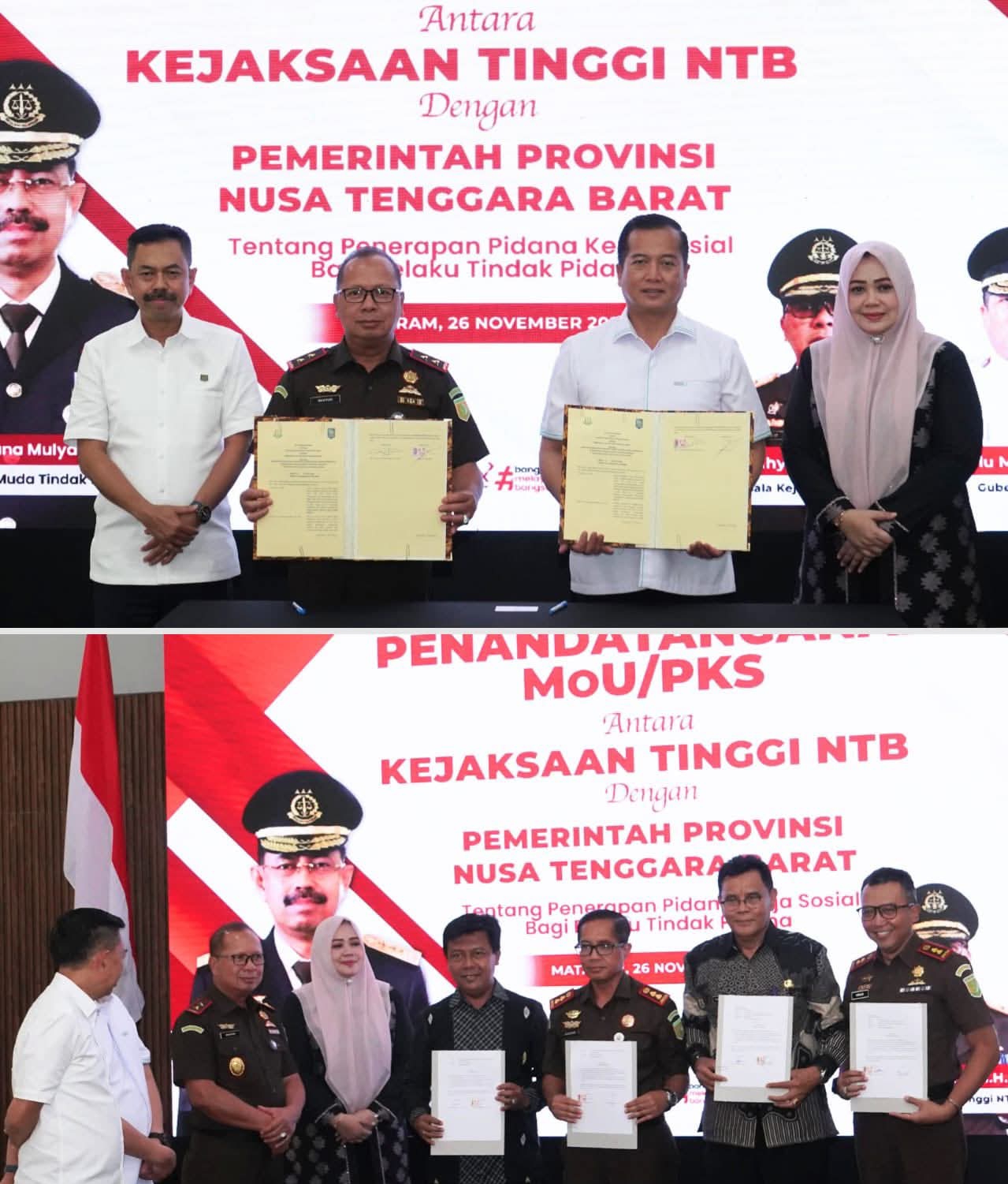 Bupati Jarot Tandatangani MoU dan PKS Penerapan Pidana Kerja Sosial 