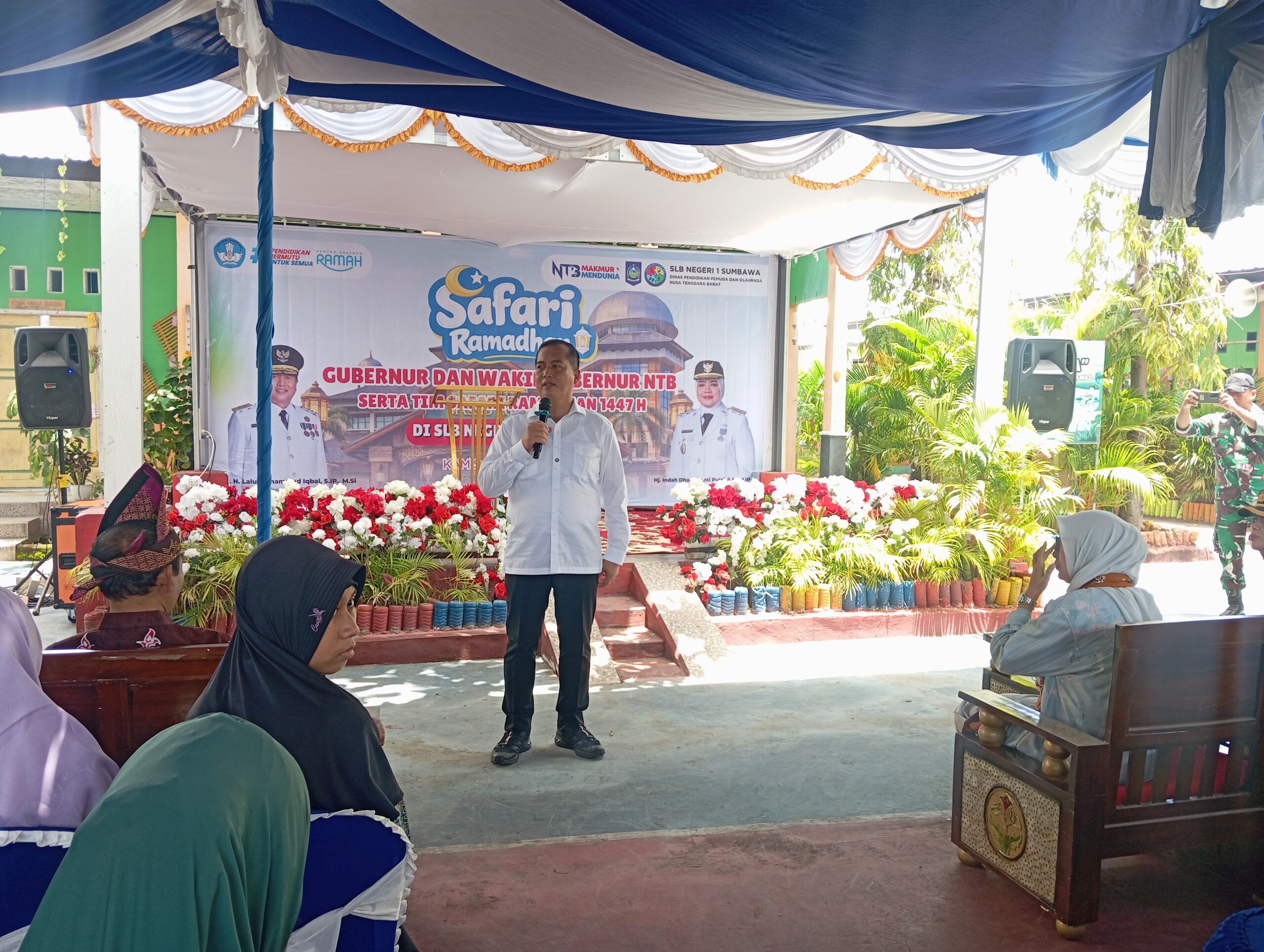 Kunjungan Gubernur Miq Iqbal di SLBN 1 Sumbawa