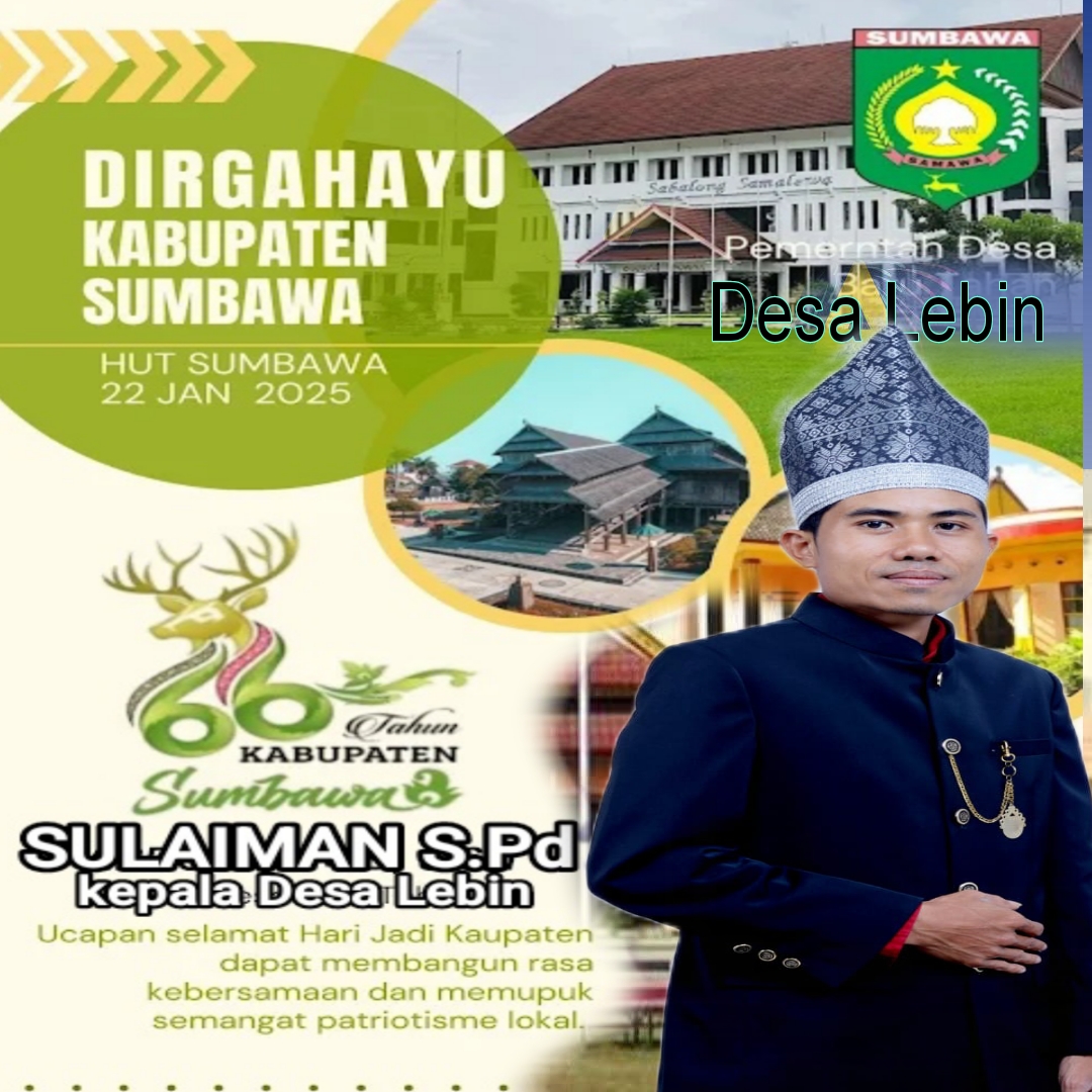 Keluarga Besar Pemdes Lebin Kecamatan Ropang mengucapkan Dirgahayu Kabupaten Sumbawa ke 66