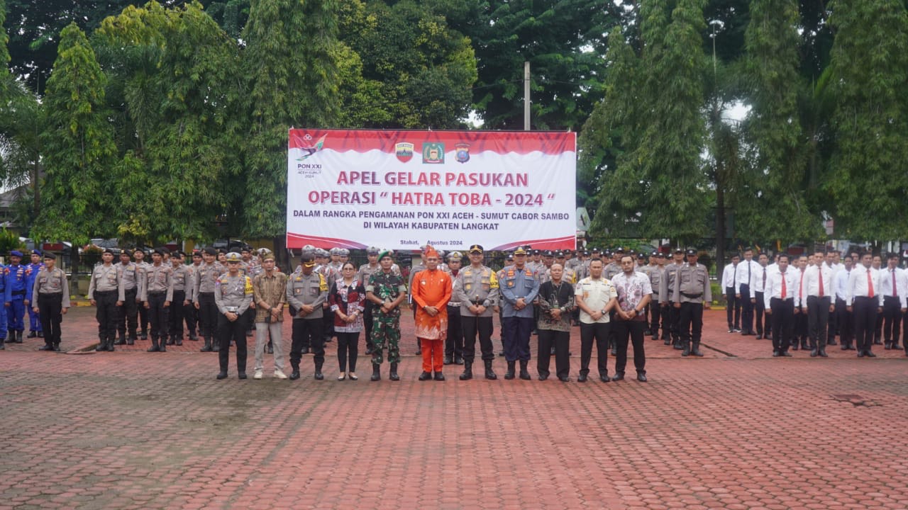 Pj. Bupati Langkat Pimpin Apel Gelar Pasukan Untuk PON XXI: Personil Siap Demi Suksesnya Event Nasional
