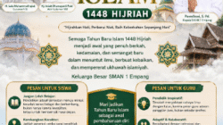 Keluarga Besar SMAN 1 Empang Mengucapkan Selamat Tahun Baru Islam 1 MUHARRAM 1448 Hijriah