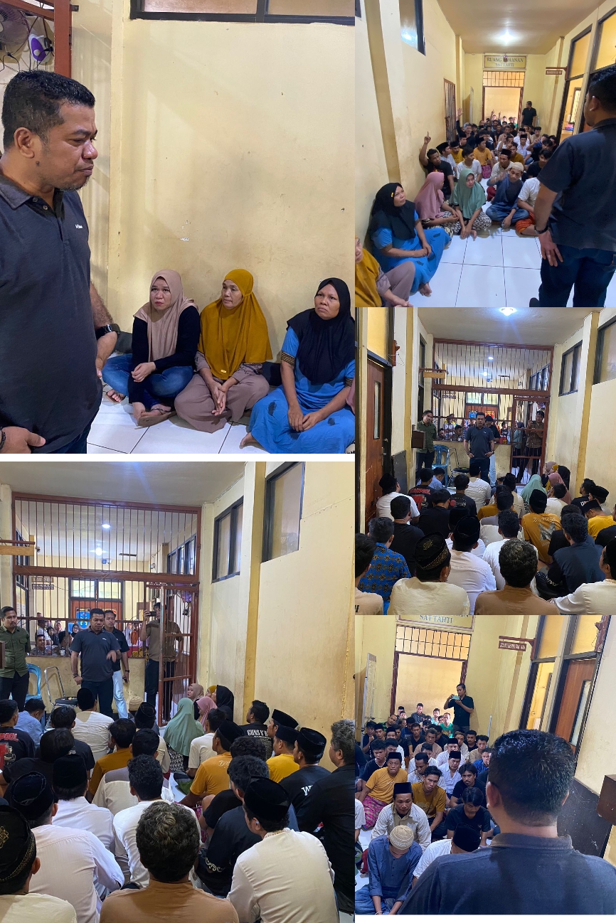 Kasat Res Narkoba Lakukan Sosialisasi Terhadap Tahanan Di Rutan Polres Bima Kota